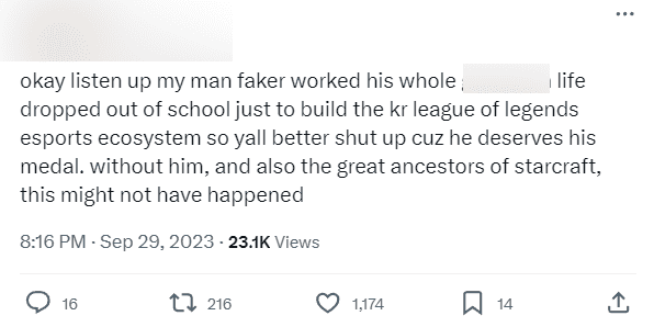 Faker fans fiercely respond to the waves of opposition