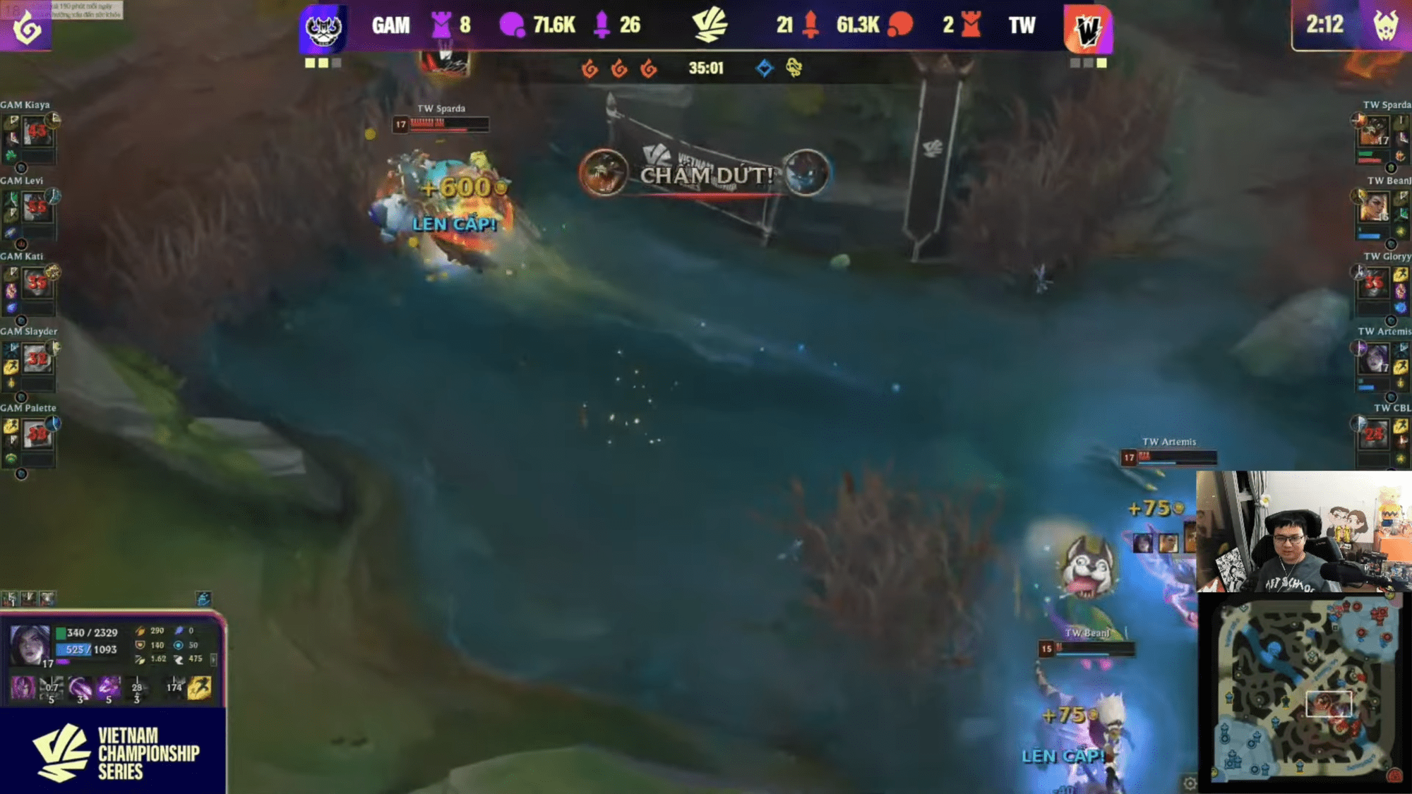 The winning team fight despite being over 10k gold behind left SofM stunned in game 4