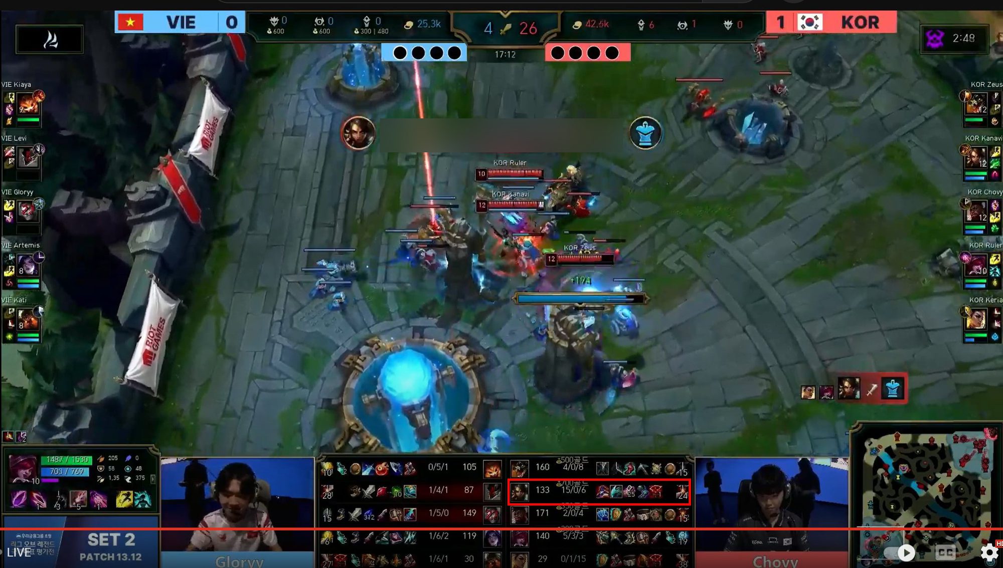 Kanavi shines, dominating the Vietnamese LoL team