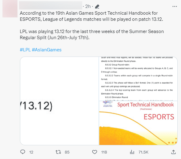 Information about the format of LoL at ASIAD is drawing significant attention