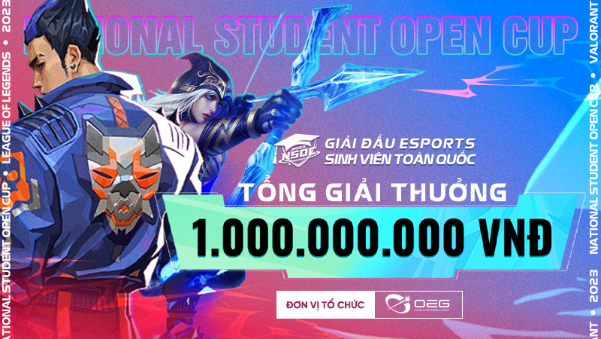 The tournament has a total prize value of up to 1,000,000,000 VND.