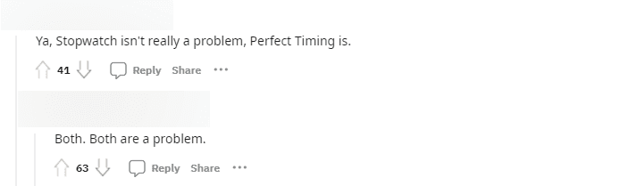 - "The Hourglass is not the issue, the issue is perfect timing" - "Both are issues"