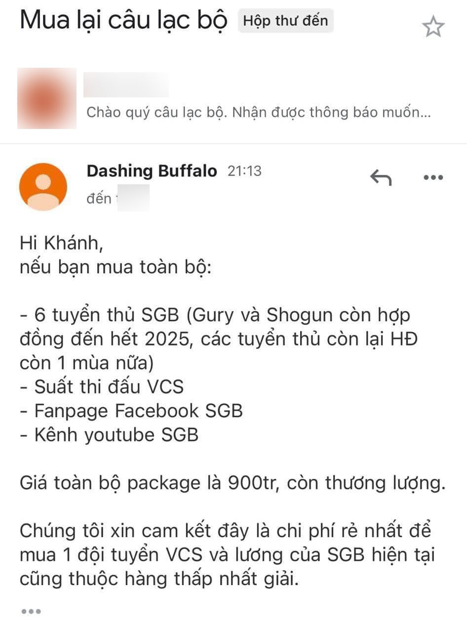 The price of SGB is around 900 million
