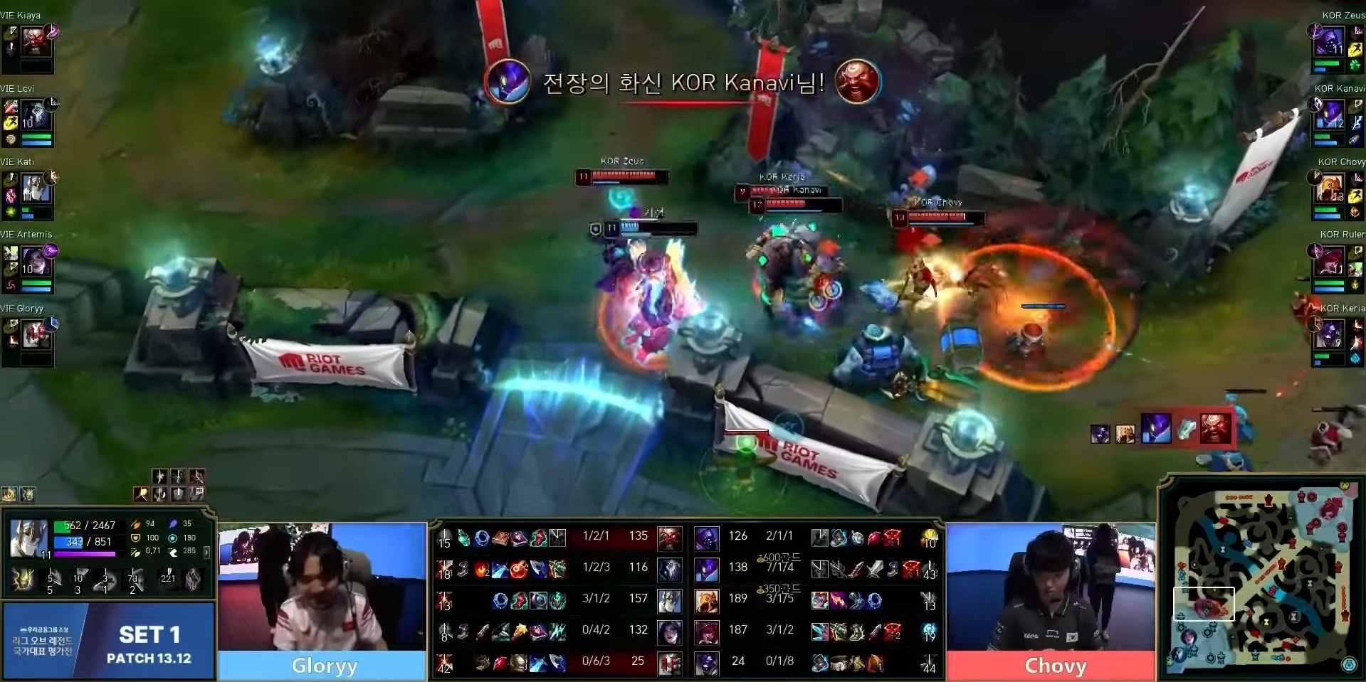 A moment where Gloryy maintained a positive attitude even when the team was defeated