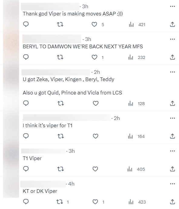 The community is mainly focusing on BeryL and Viper