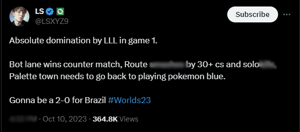 Commentator LS pointed out that GAM's Bot Lane is facing significant skill issues