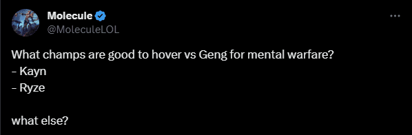 GAM's analyst believes the team should choose Kayn and Ryze to target Gen.G's mentality