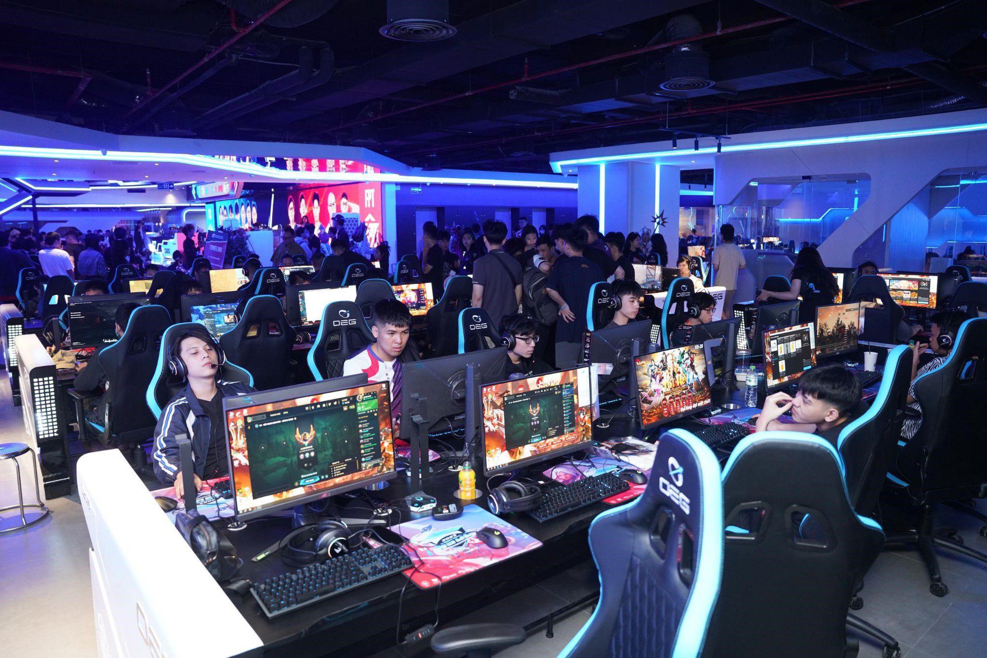 Although not officially operational yet, OEG Stadium also 'opened its doors' for early experiences for spectators attending the NSOC 2023 Finals in some areas.