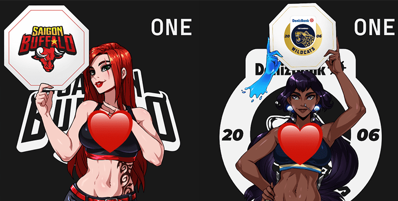 Kyoffie's cheerleading artwork for Worlds 2022