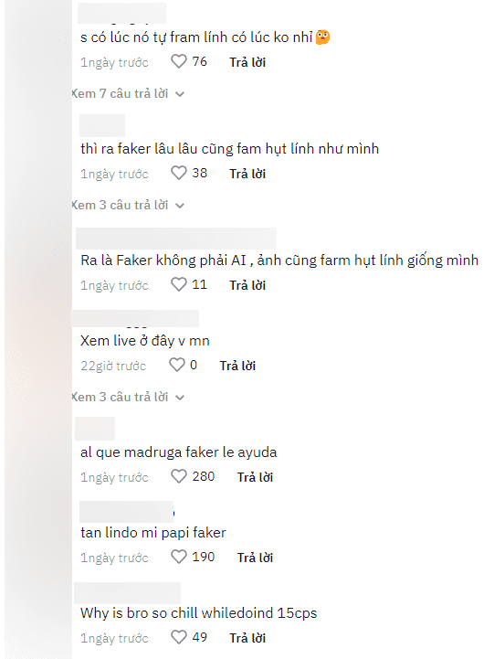 The community is amused that Faker also misses farm like them
