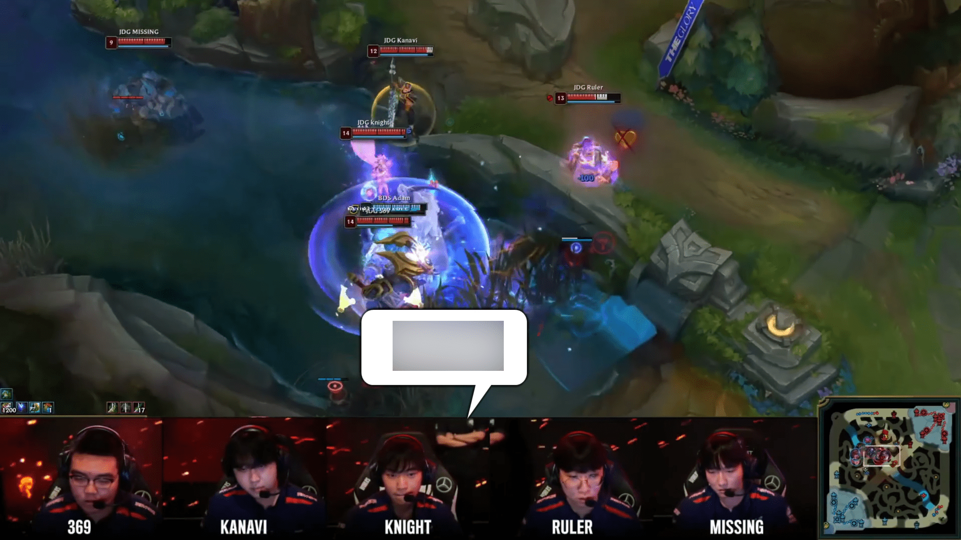 Ruler ambushed by Adam's Garen and had to use all skills to escape