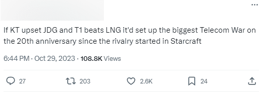 If KT and T1 meet, it will be the biggest 'media showdown' since this rivalry first appeared in StarCraft