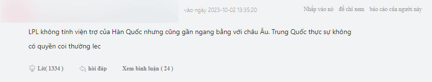 Without Korean imports, we are at best equal to Europe (LEC) so we have no right to look down on them