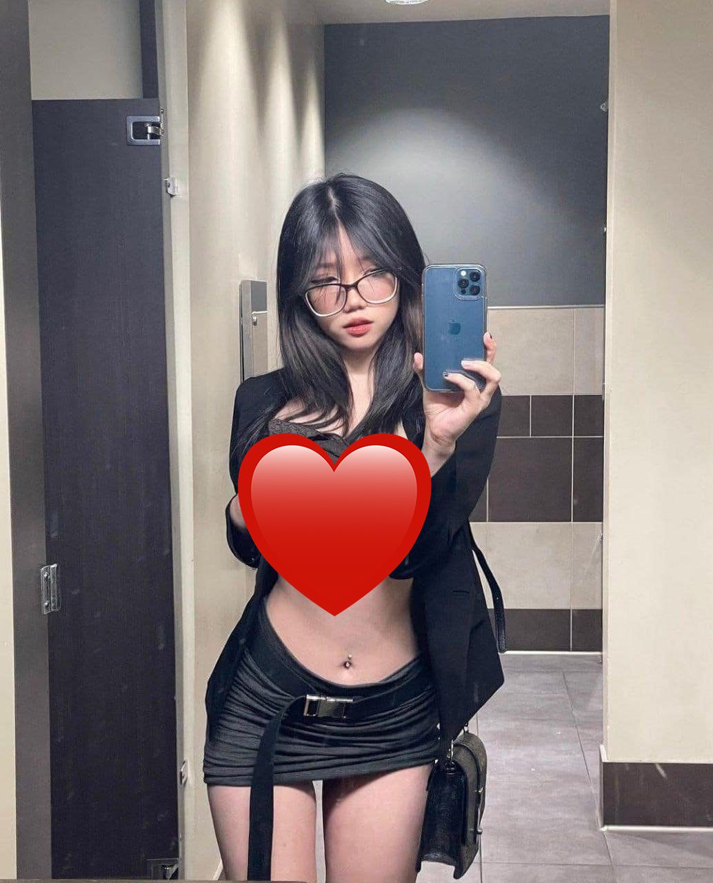 She poses in a very sensual way