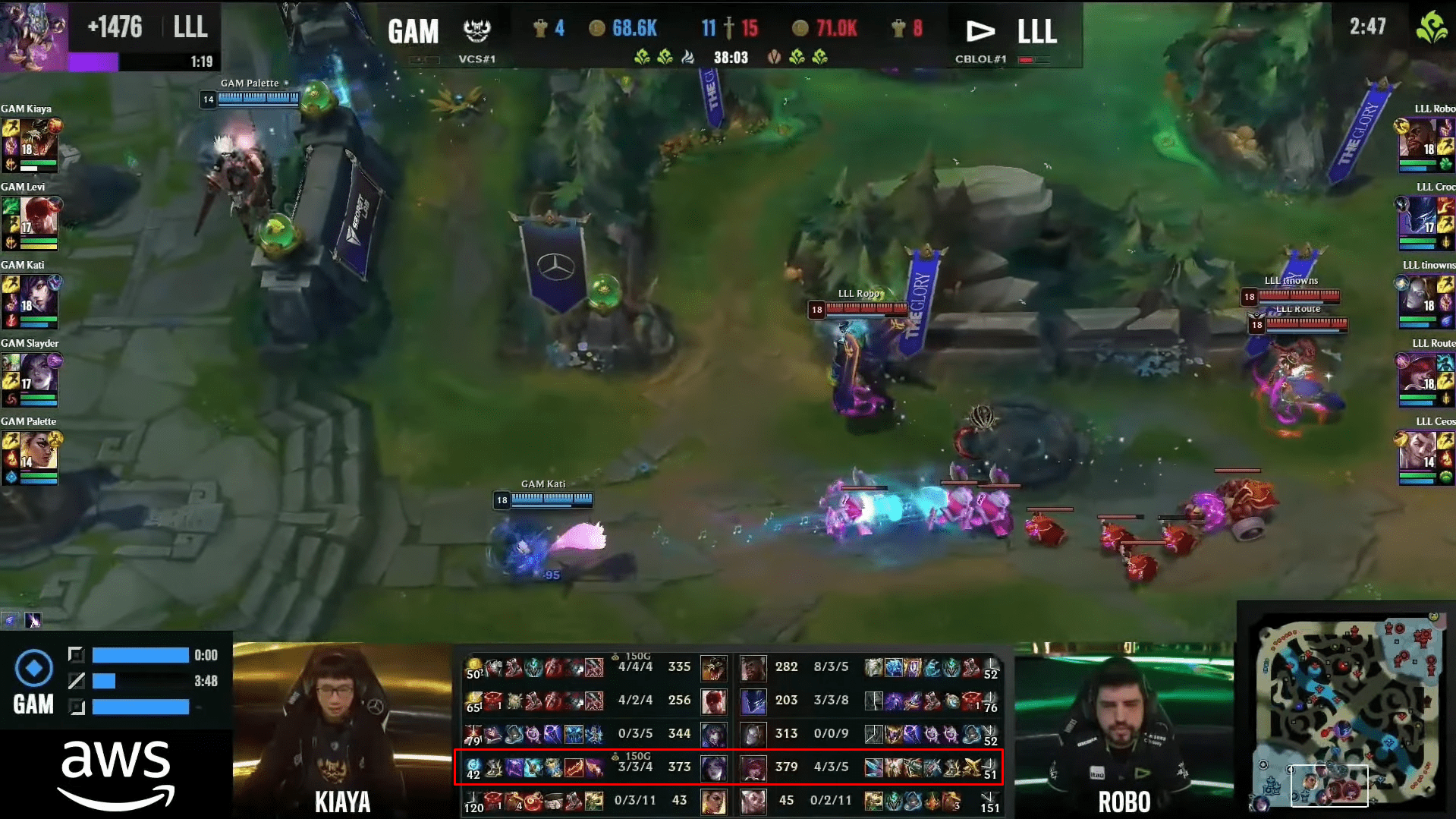 Kai'Sa dealt no damage in game 2