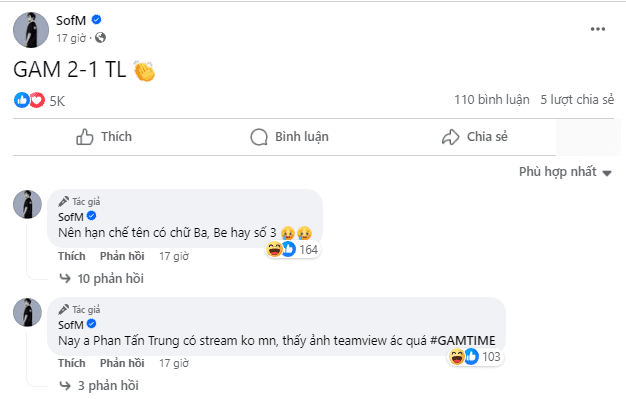 SofM's fanpage 'calls out' Teacher Ba