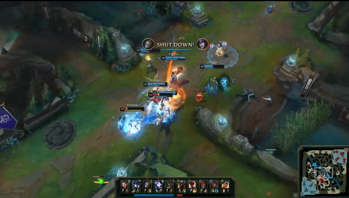 T1 won after a tough battle
