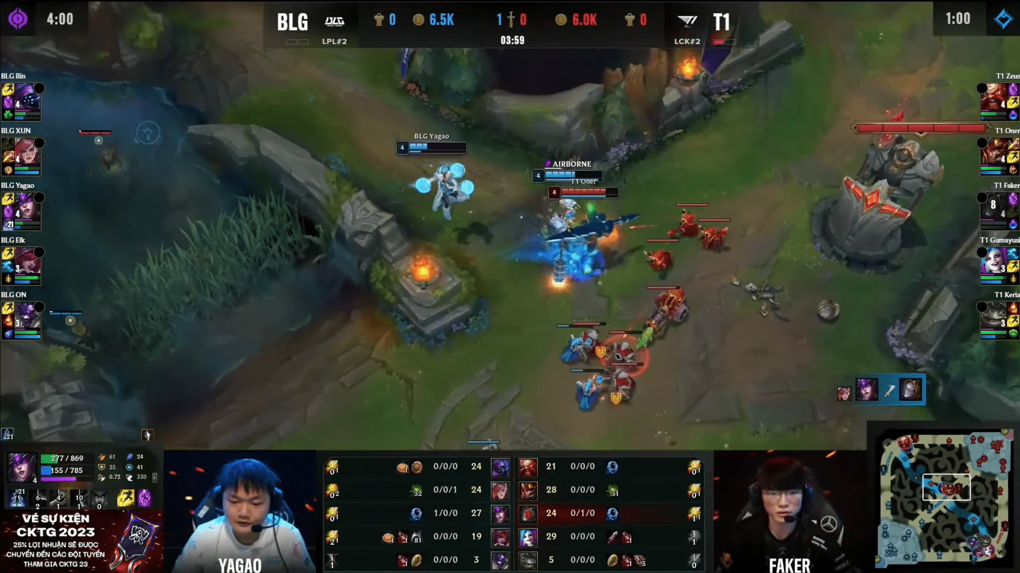 Oner's counter-gank situation in game 2
