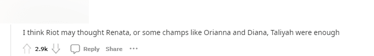 Perhaps Riot feels that champions like Renata or those with suction skills like Orianna are enough
