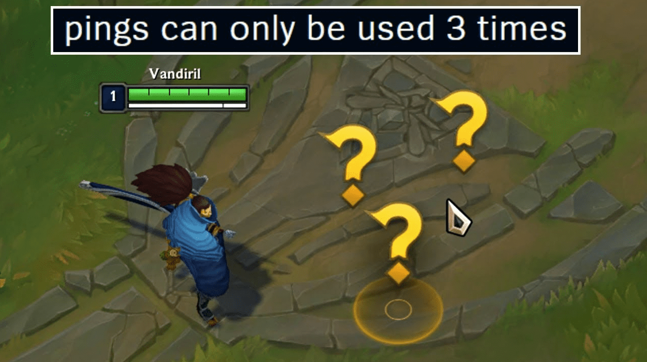 In patch 13.22, Riot has limited the use of the question mark Ping to curb negative behaviors