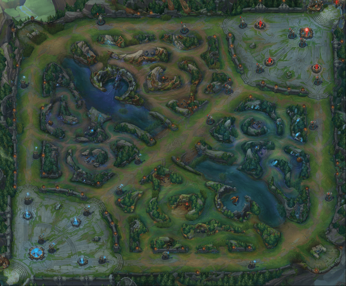 The League of Legends map hasn't had significant updates in a long time