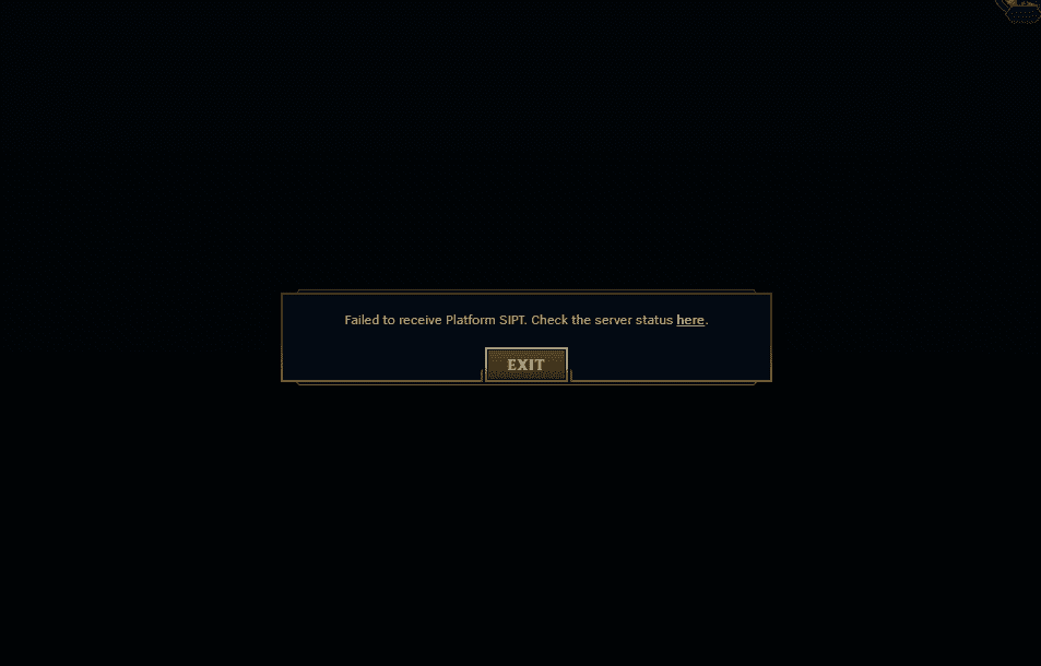 The PBE server constantly encountered errors preventing players from logging in
