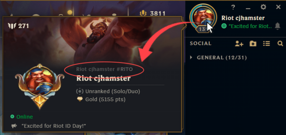 With the new system, hero names in League of Legends will be synchronized with Riot ID