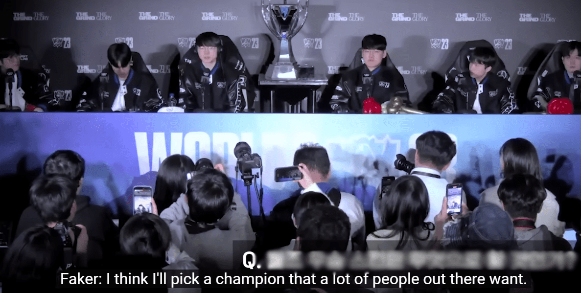 Faker once shared: “I will choose the champion that many fans desire