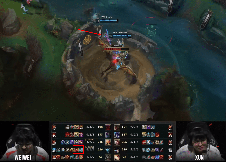 Kalista in Light's hands was affected by this bug