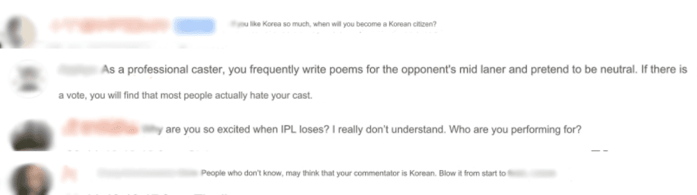 Many LPL fans criticized Kwan Trạch Nguyên for being too happy that an LCK team won, despite being a commentator for the LPL region