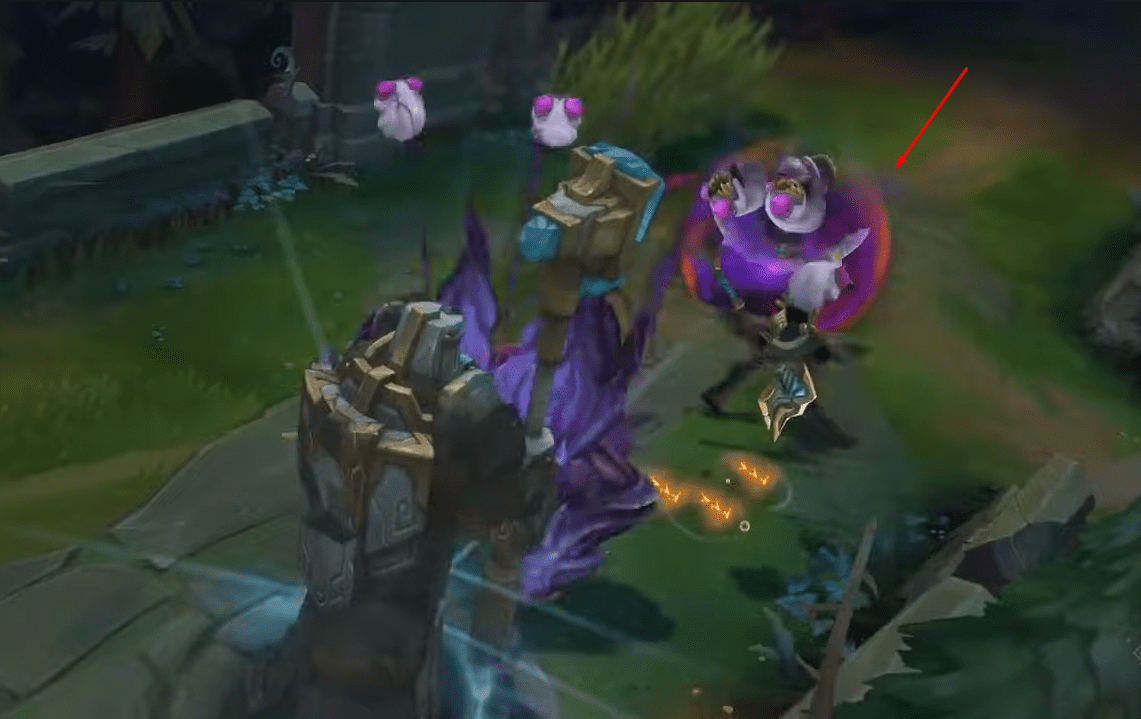 When Baron charges a turret, the previously 'swallowed' champion will escape