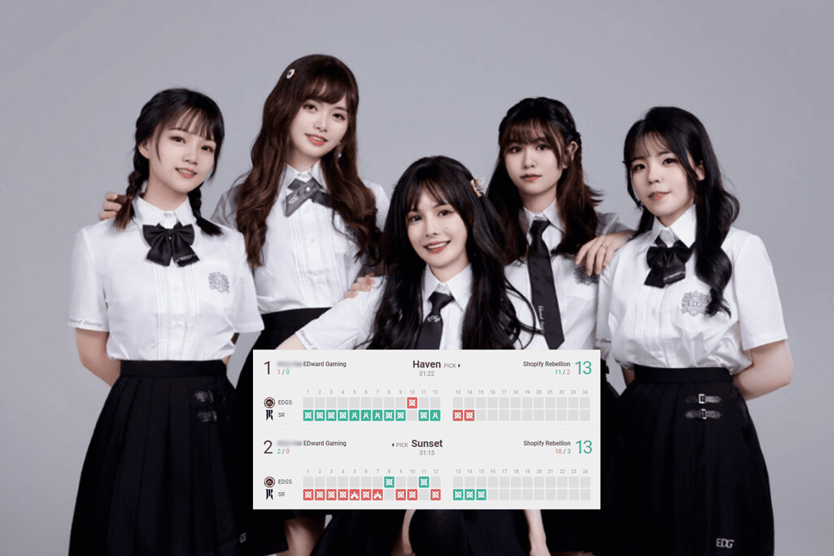 EDG's female VALORANT team suffered a heavy defeat on their debut day