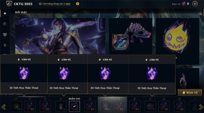 Riot only applies a reward level of 50 Mythic Essence for the World Championship event held once a year