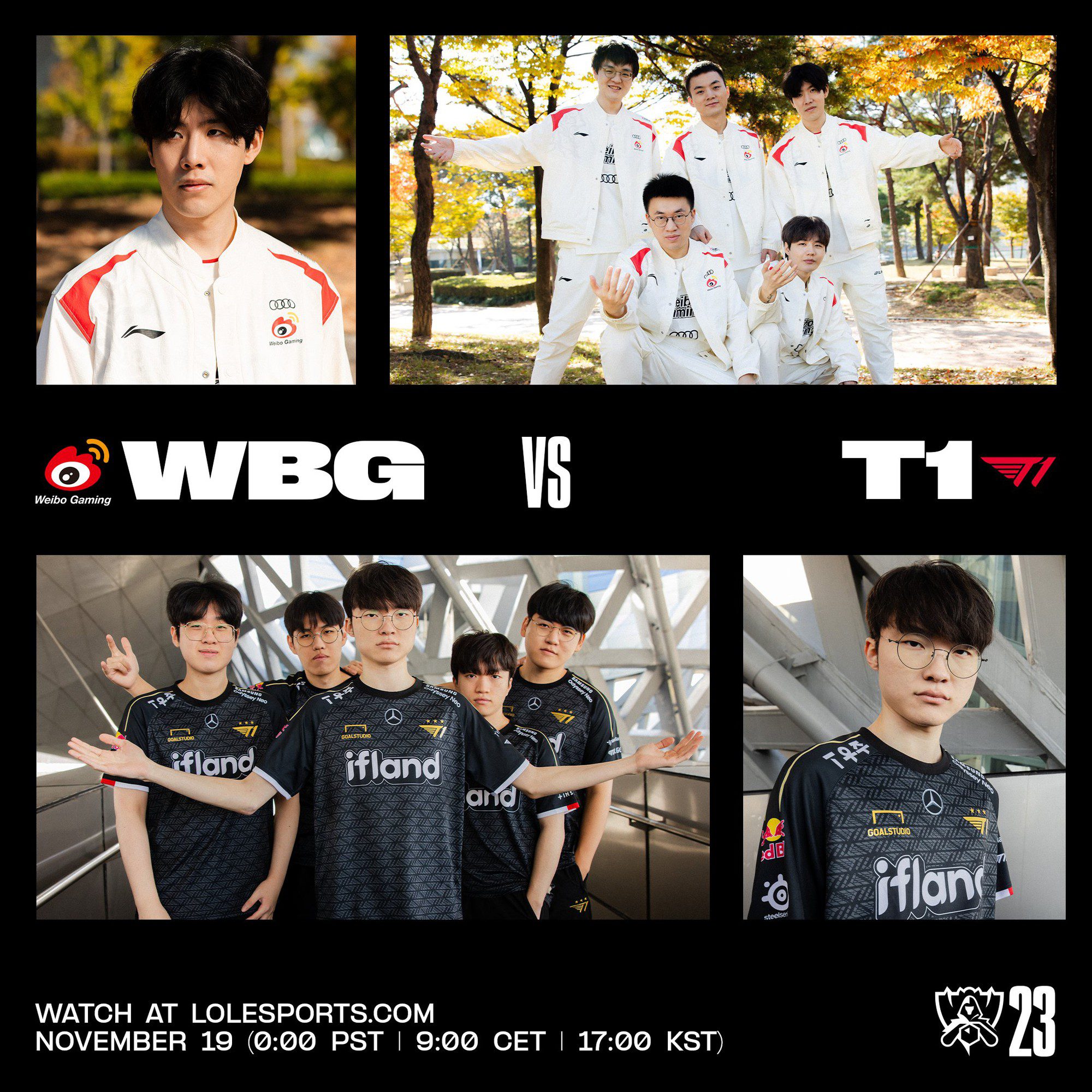 The most anticipated match at Worlds 2023 between WBG and T1