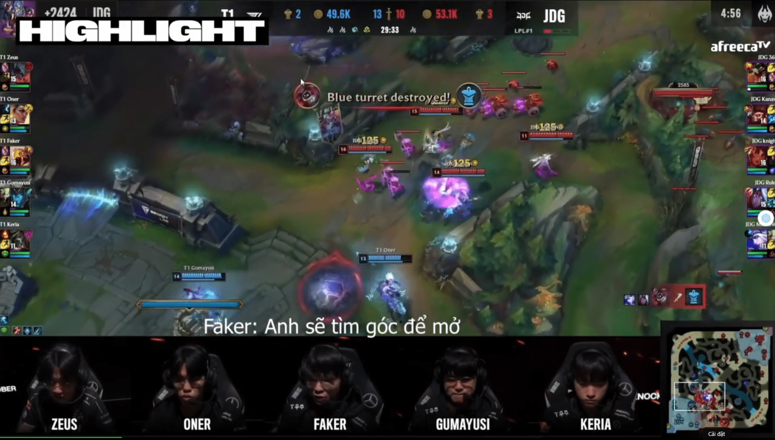 Faker signalled in advance to his teammates
