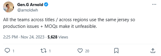 Gen.G COO: 'Teams from other games/regions also use the same uniform design, so embroidering stars is not feasible'