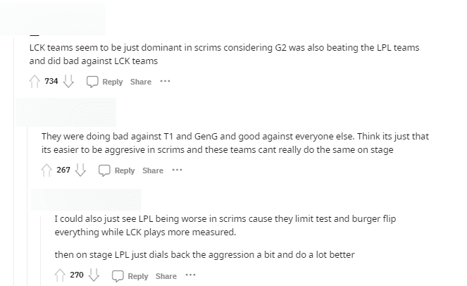 International fans debate the significance and habits of scrims among teams, especially in LPL