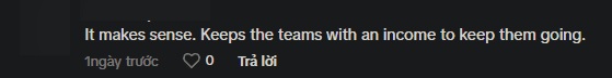 This has significant meaning, helping teams have an income to maintain operations