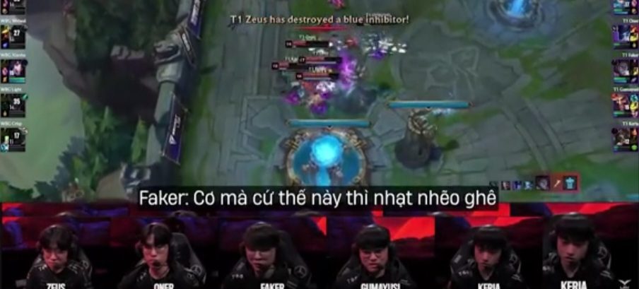 Faker also had to admit the match was 'bland'