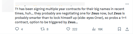 Fans are eagerly awaiting Zeus, with some stating that 
