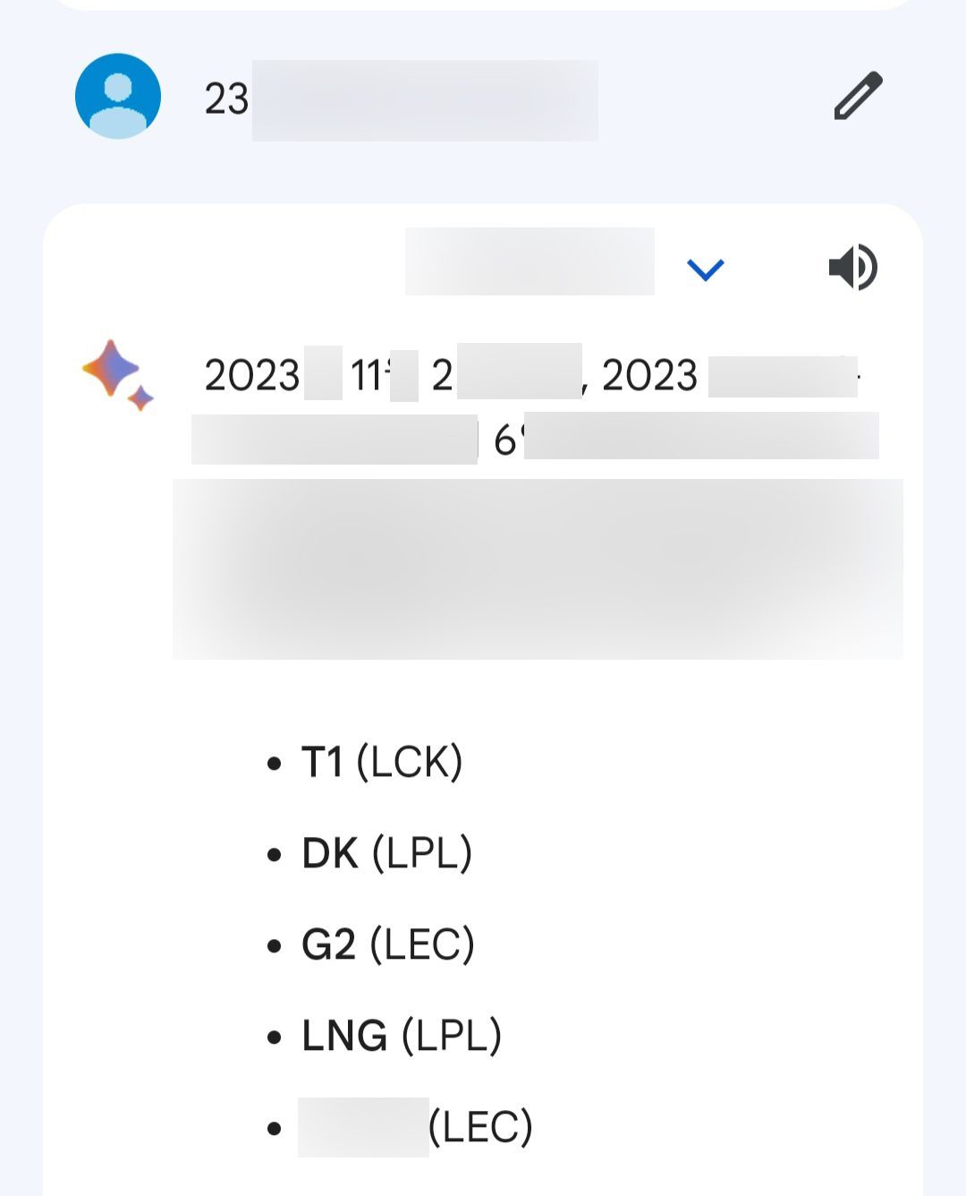 The results were quite humorous as AI suggested that 3 out of 5 eliminated teams could win Worlds