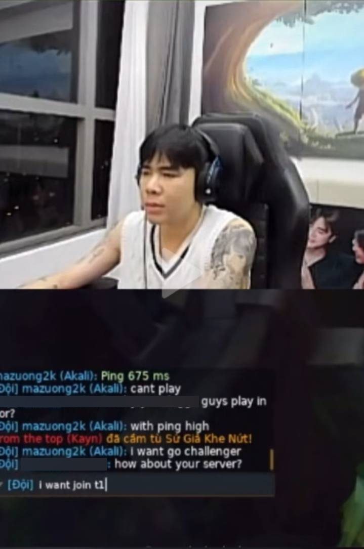 Zeros 'feeds' and blames it on high server ping