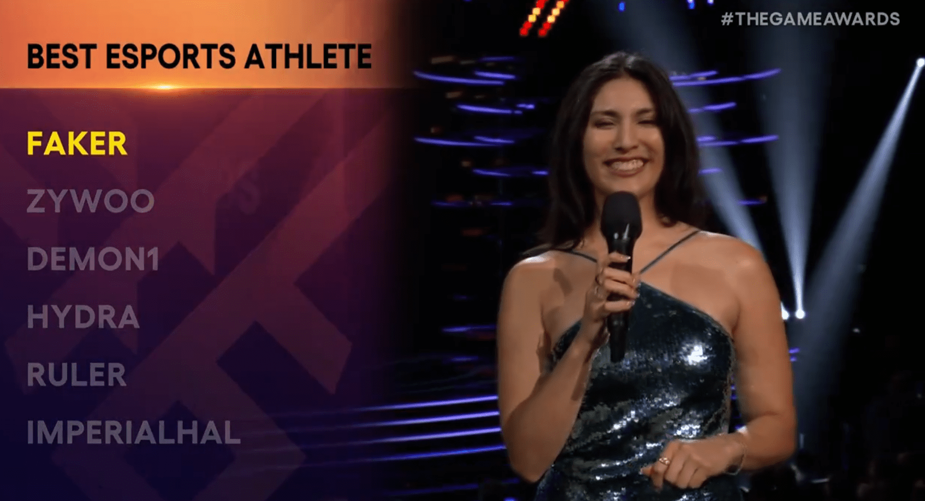 Faker has officially been honored as the “Best Esports Player” at The Game Awards 2023