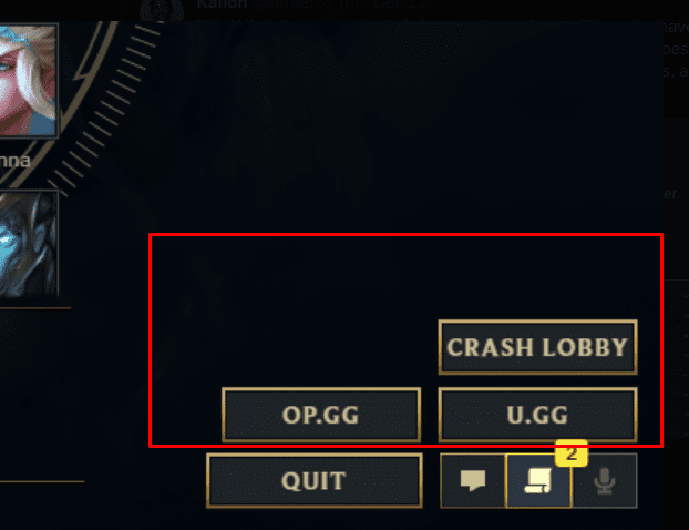 Cheating software now even adds features in the League of Legends client