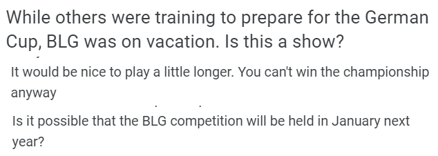 Fans even sarcastically remarked to BLG: 