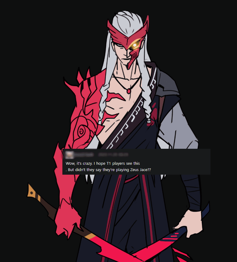 LCK fans commented: 'This is a wonderful idea. But Zeus chose Jayce instead, what a pity'