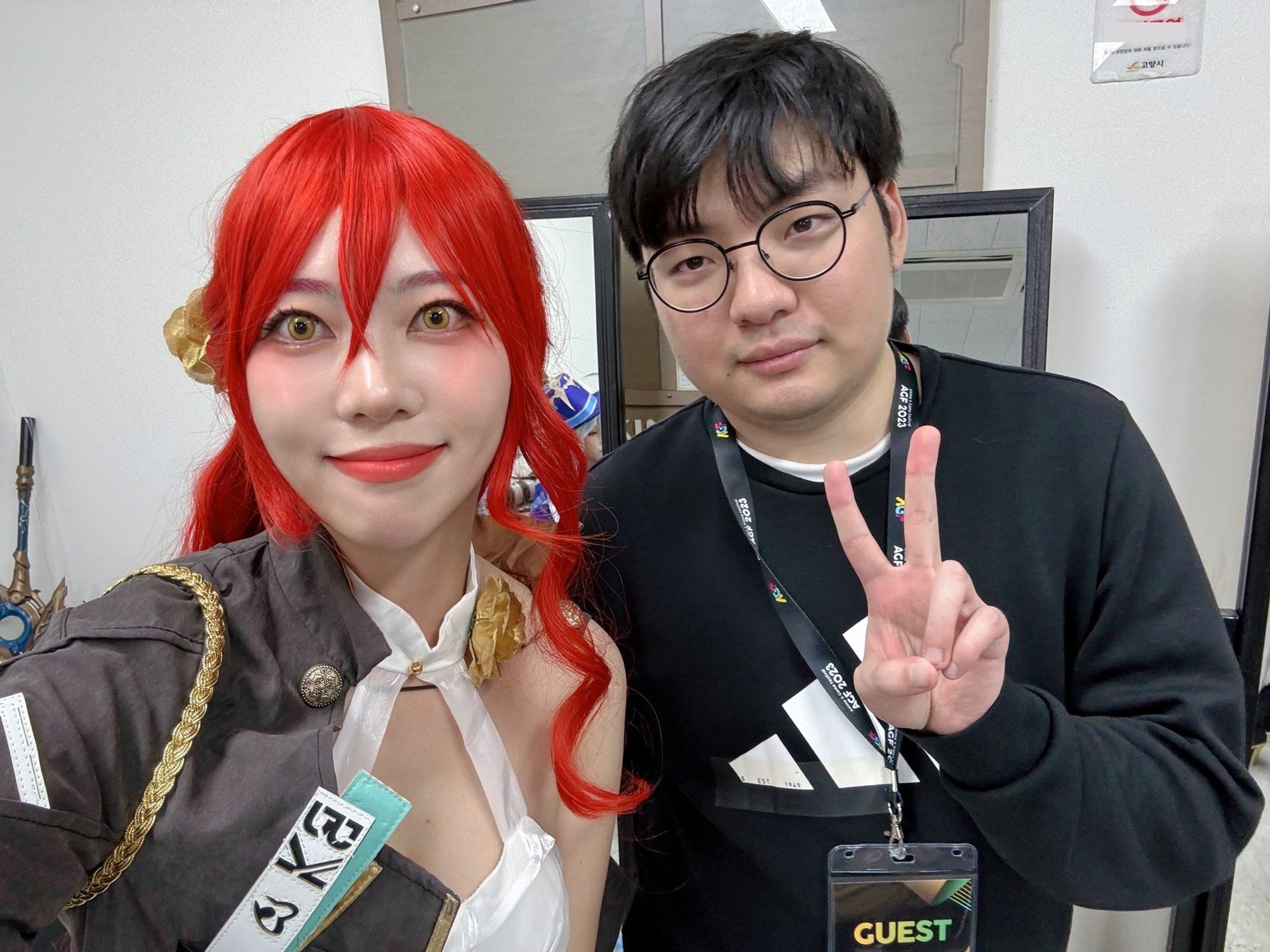 BeryL with female cosplayer Plumy