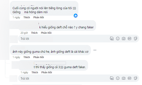Comments note that Faker's father looks quite similar to Deft