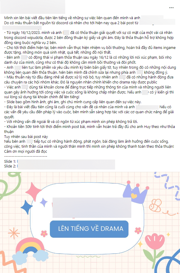 The female streamer spoke out about the incident