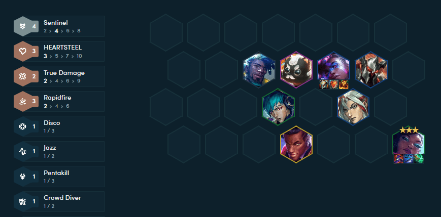 Senna Marksman + 4 Protectors + Heartsteel